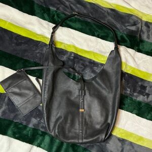 Halston Heritage Black Satchel Bag